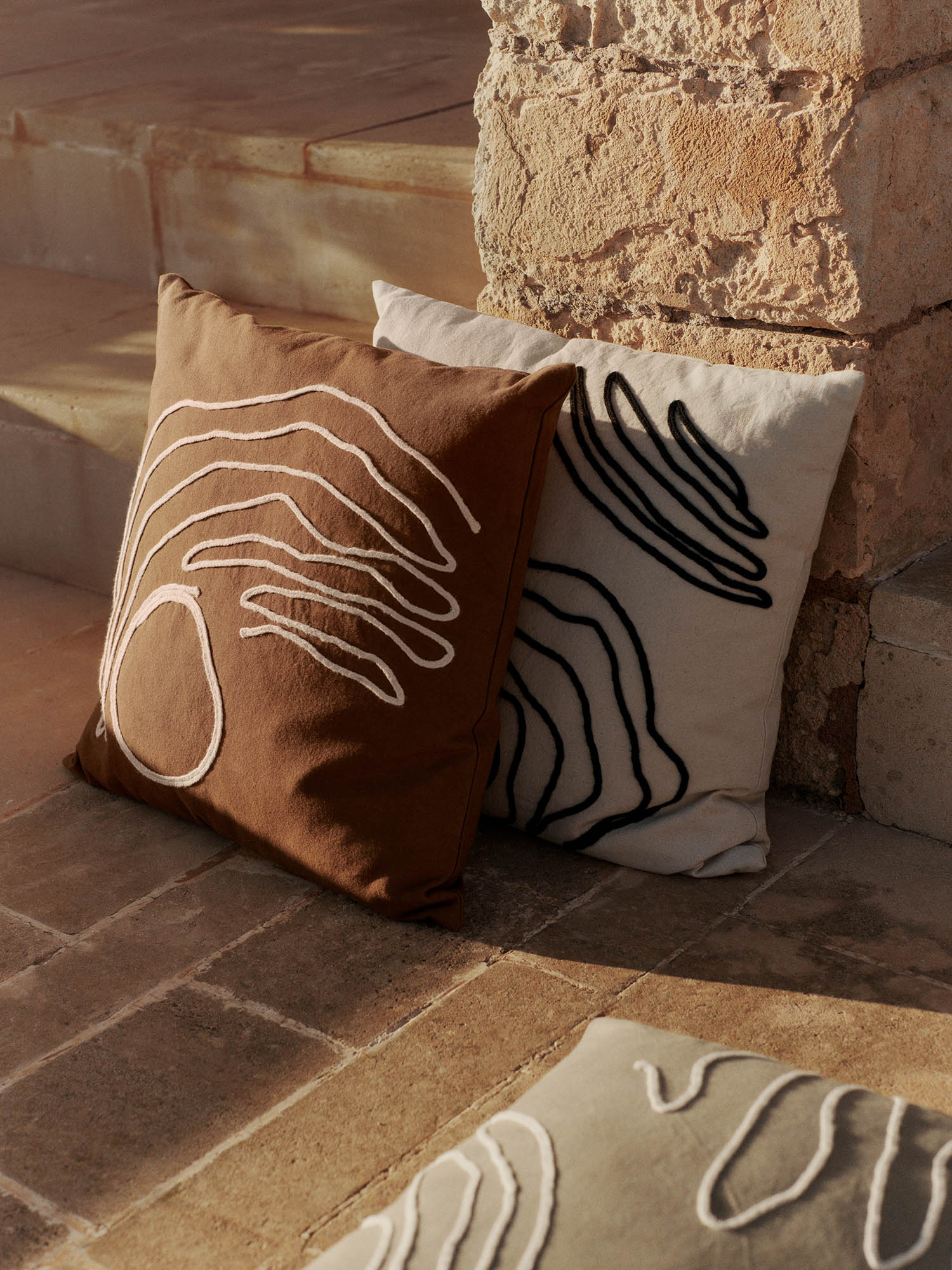 Ferm Living Jot Cushion Aged Gold