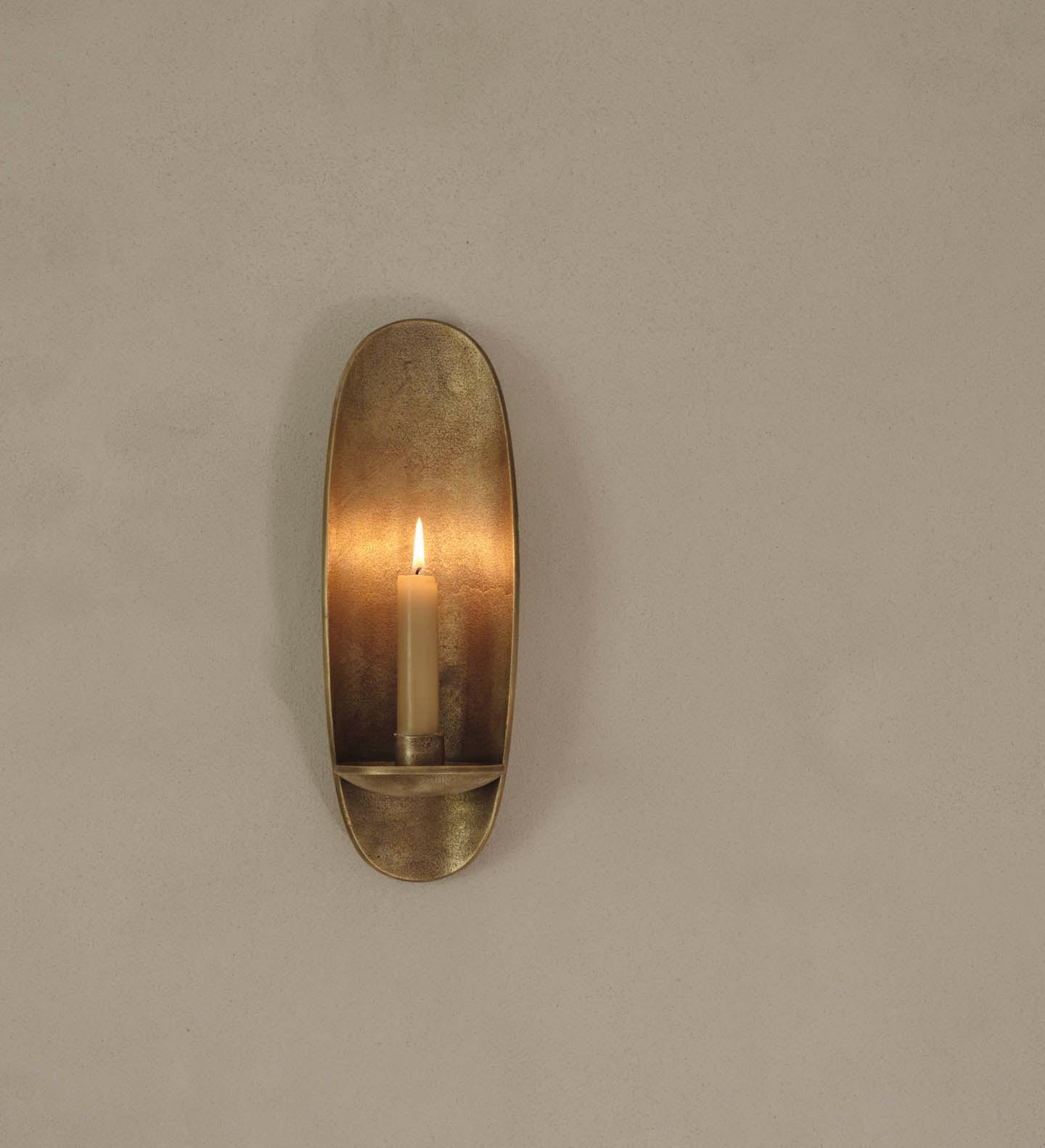 Ferm Living Wall Agape Candle Holder - Brass