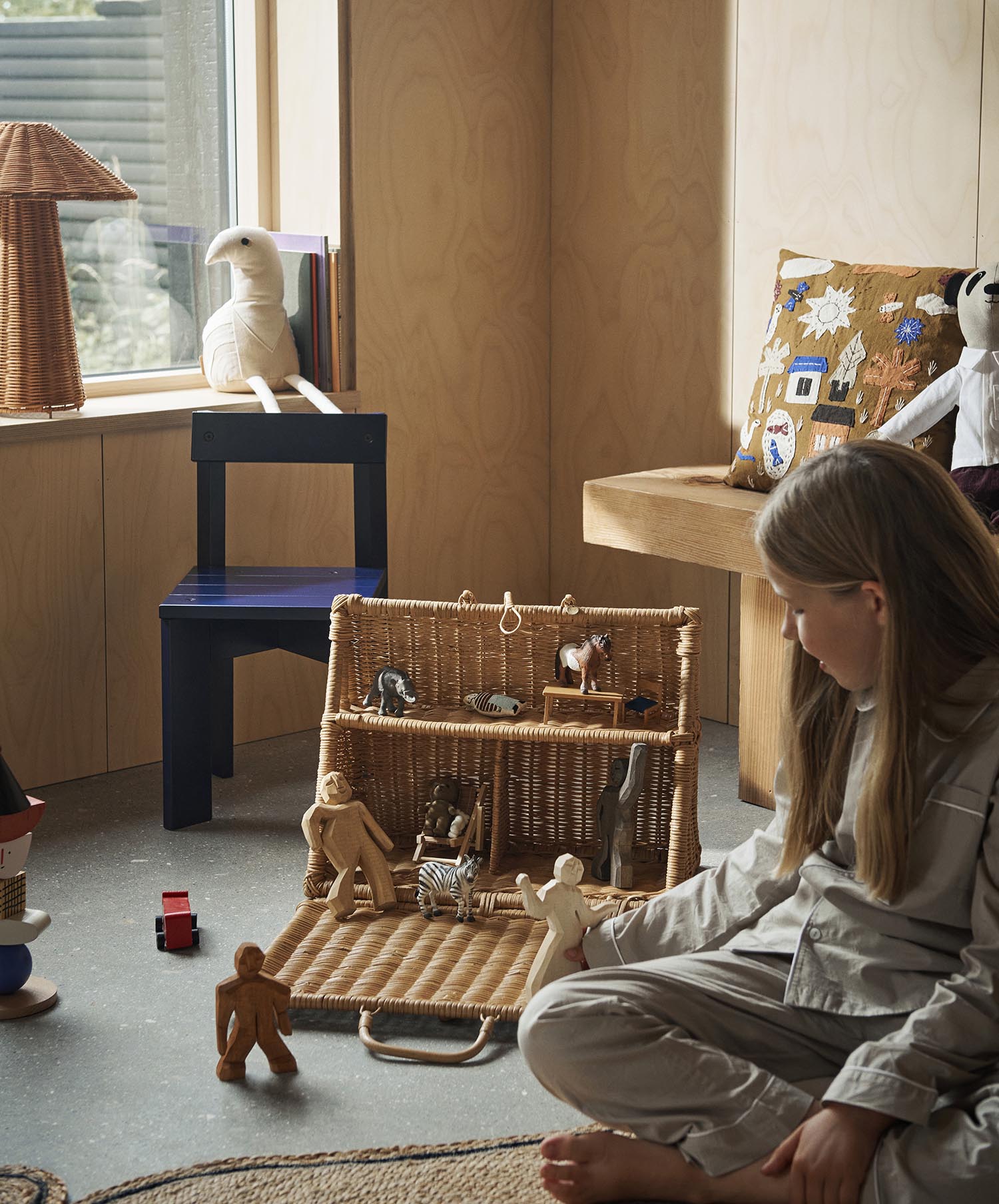 Ferm Living Ark Kids Chair Blue