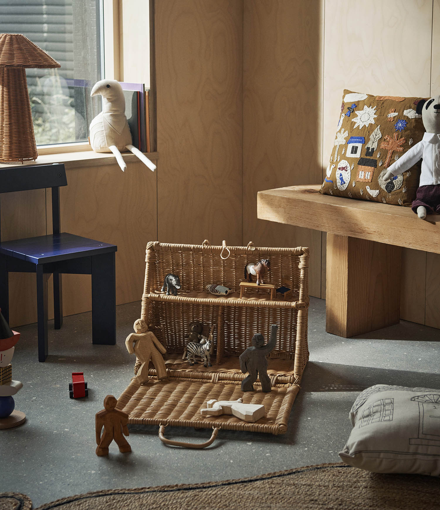 Ferm Living Ark Kids Chair Blue