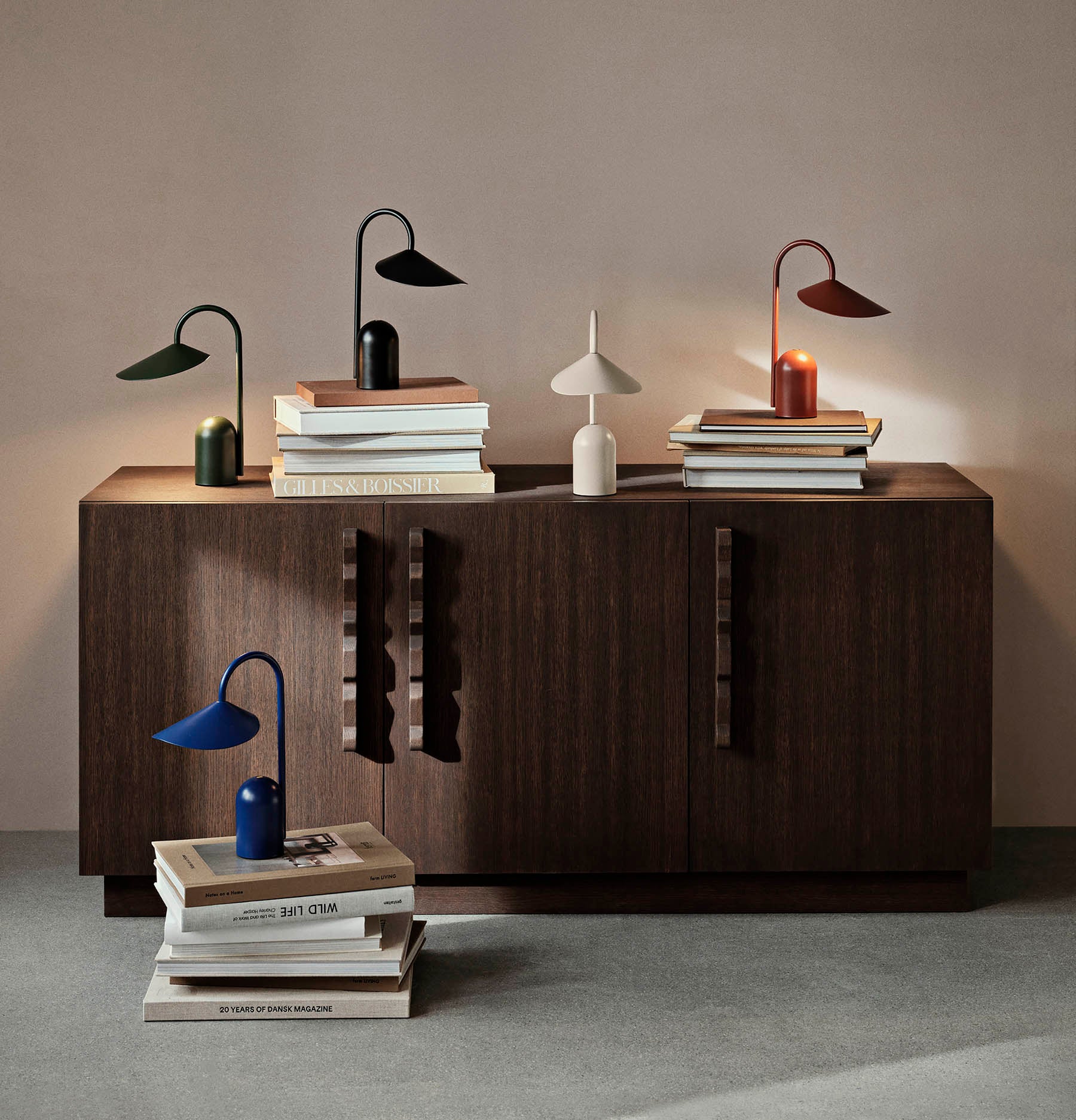 Ferm Living Arum Portable Lamp oxide Red