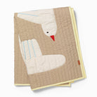 Ferm Living Bird Quilted Blanket - Sand