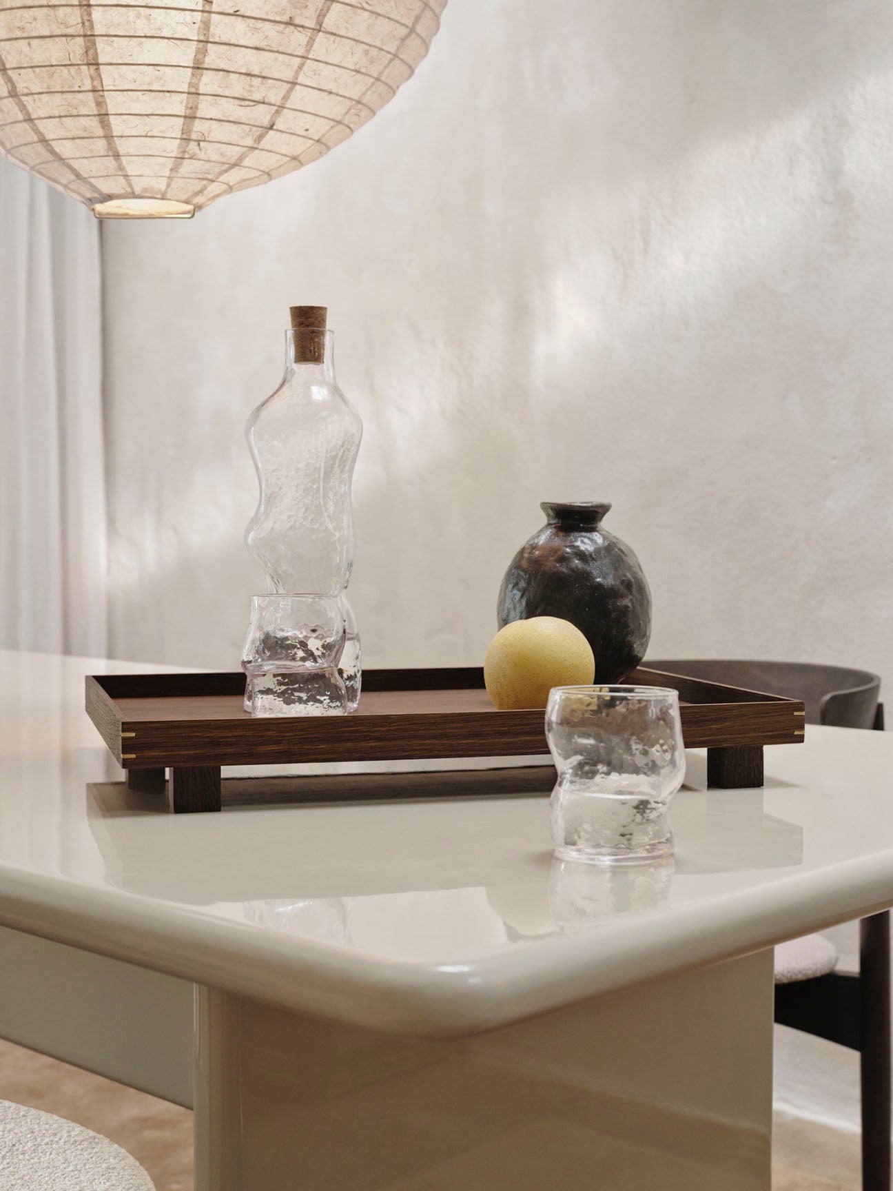 Ferm Living Bon Wooden Tray Large - Smoked Oak