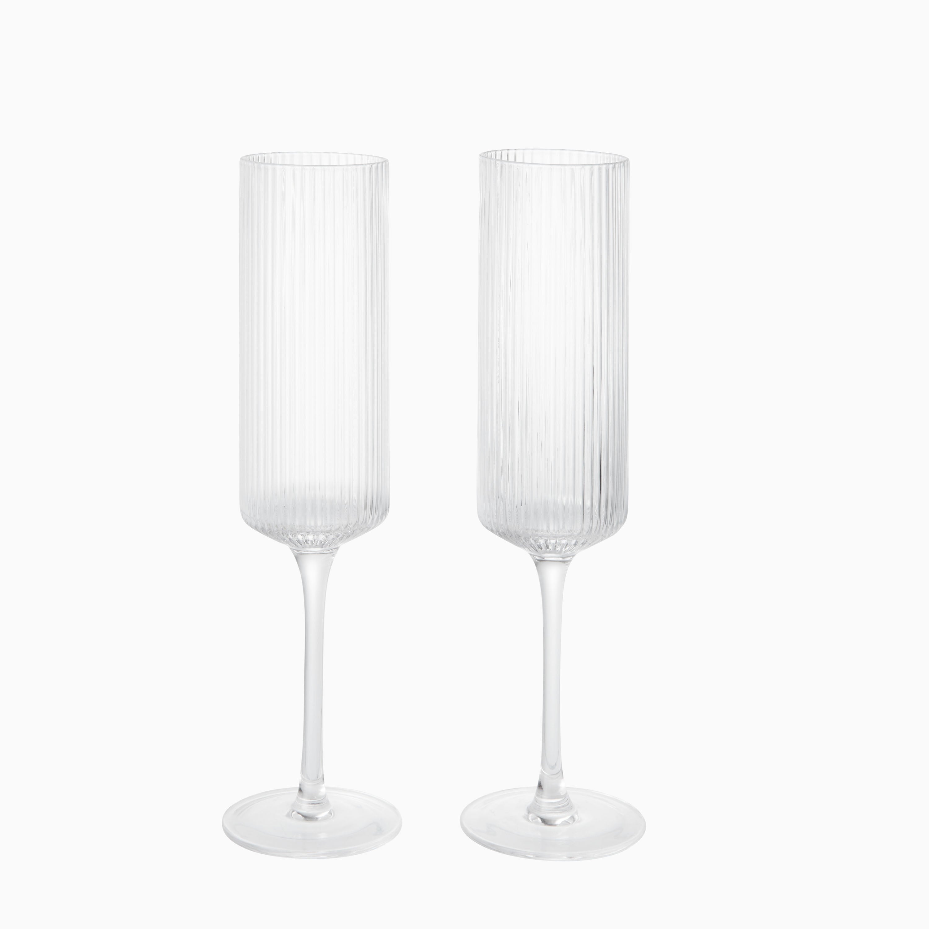 Ferm Living Ripple Champagne Flutes Set of 2