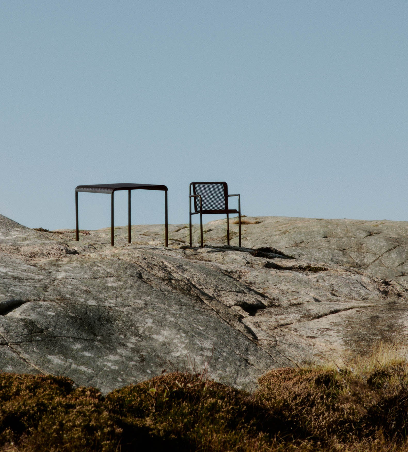 Ferm Living Dapple Chair with Arms Dark Chocolate