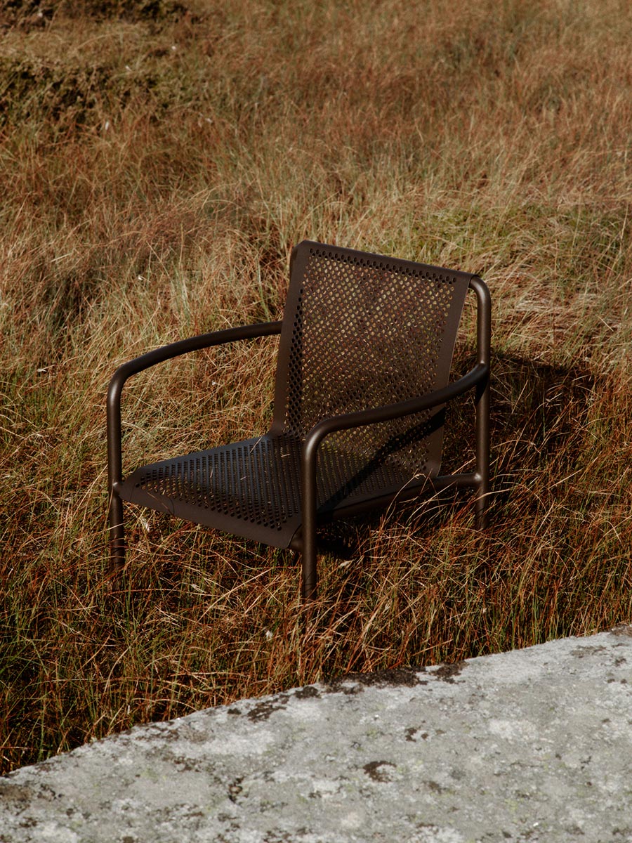 Ferm Living Dapple Chair with Arms Dark Chocolate