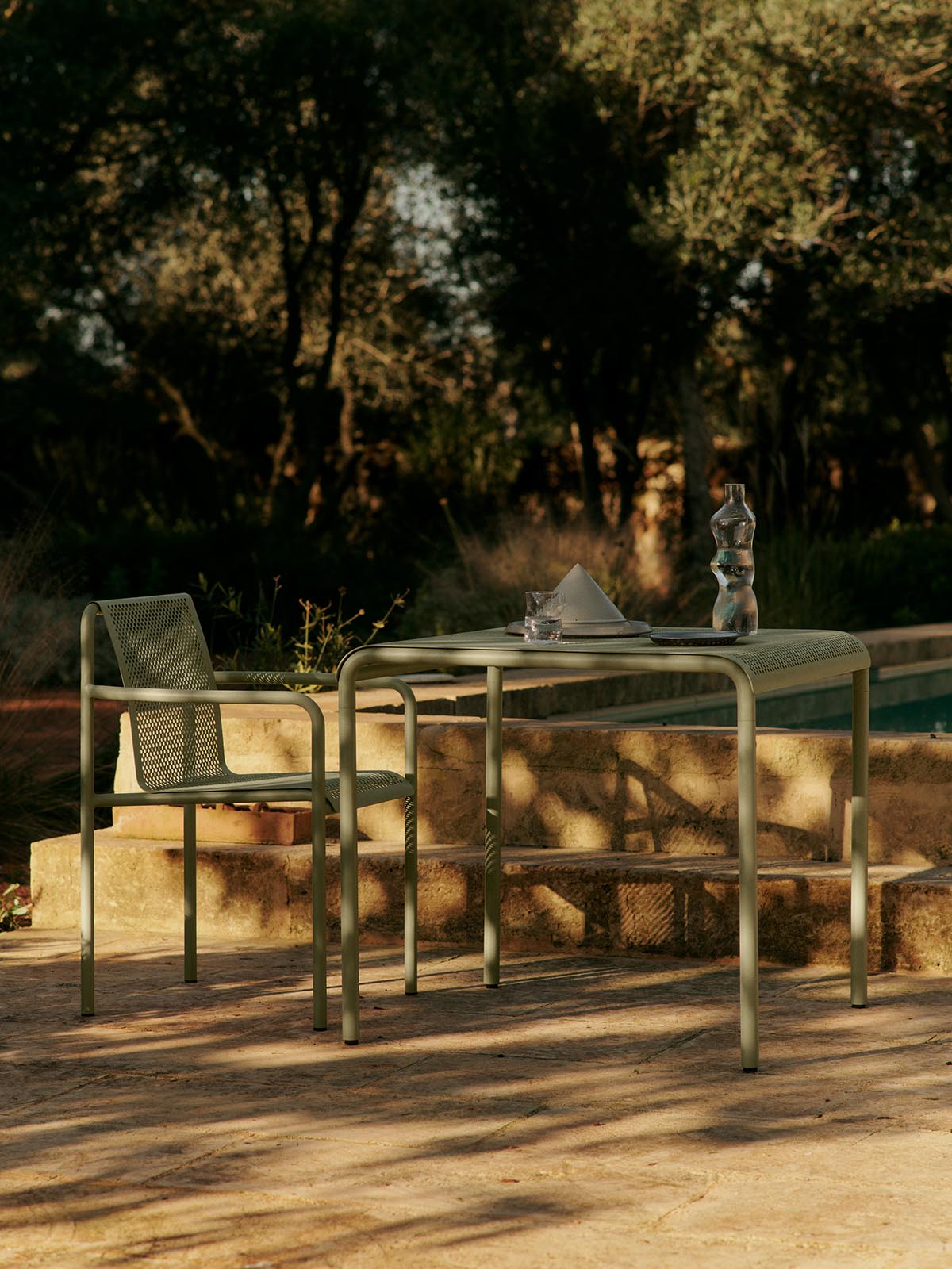 Ferm Living Dapple Dining Table - 80x80cm Tea Green