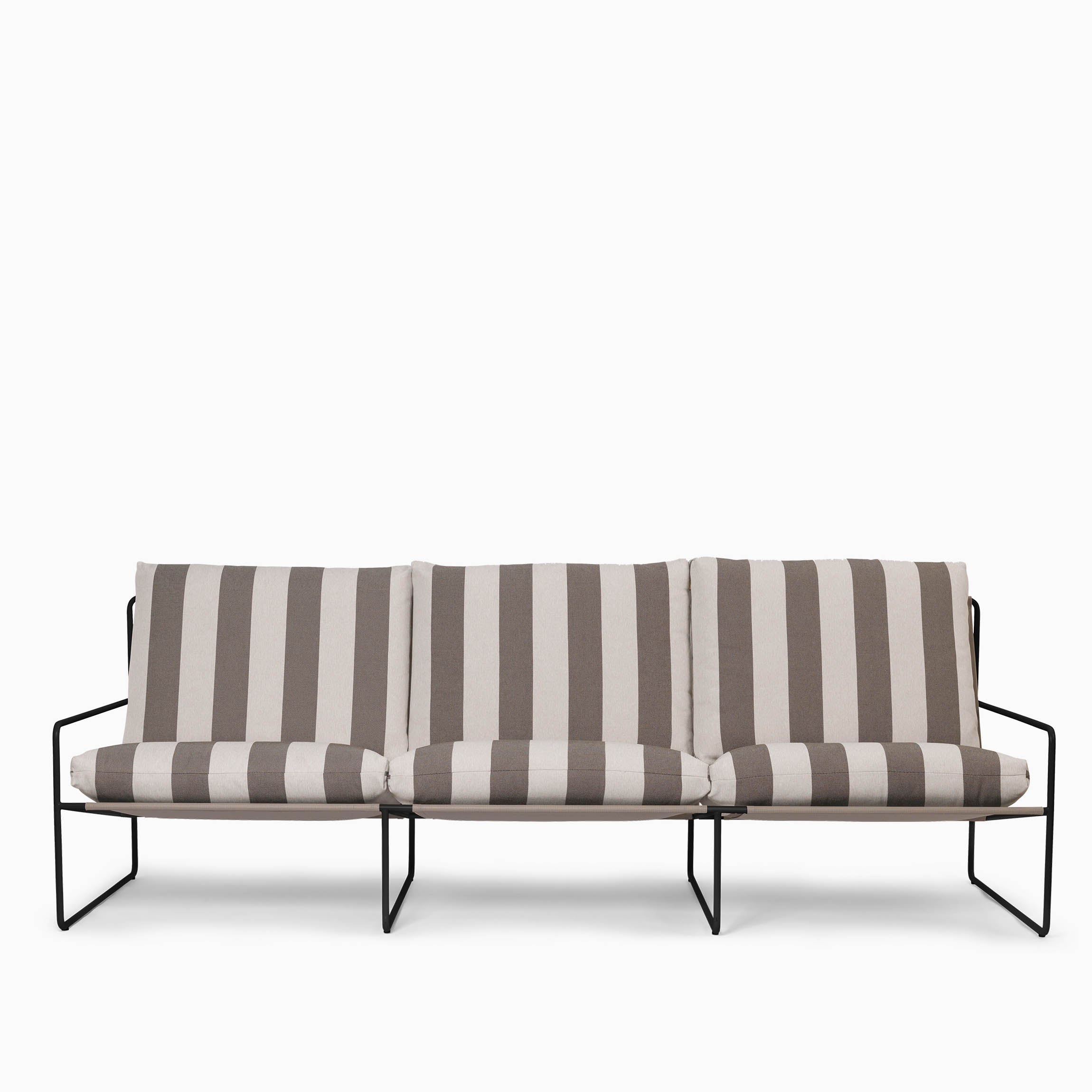 Ferm Living Desert 3 Seater Sofa Chocolate Black Sofa