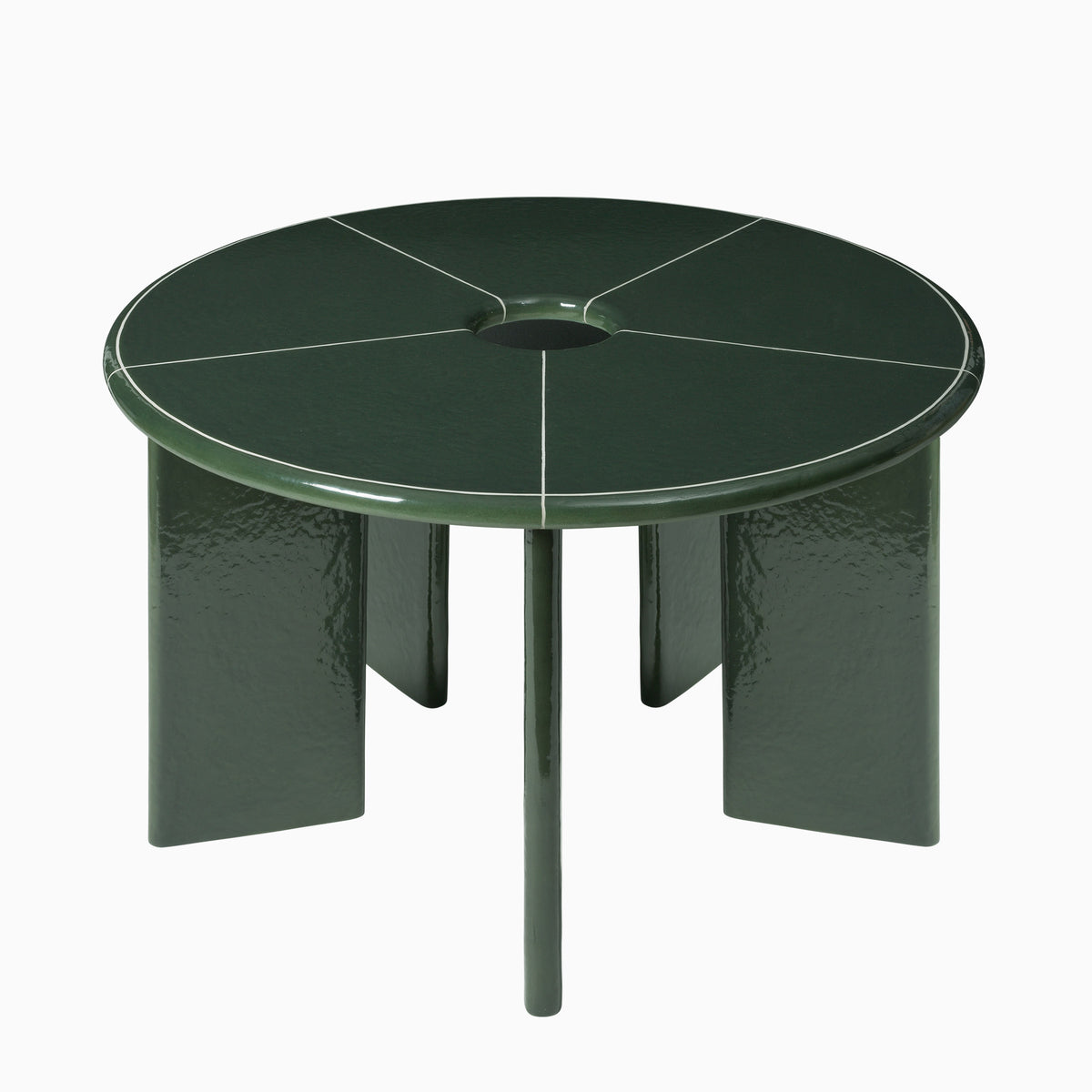 Ferm Living Deya Dining Table Dark Green