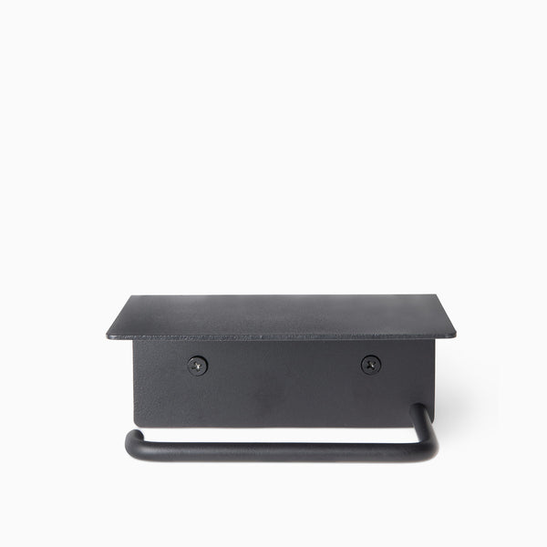 Ferm Living Dora Toilet Paper Holder - Shelf - Black – Arrival Hall