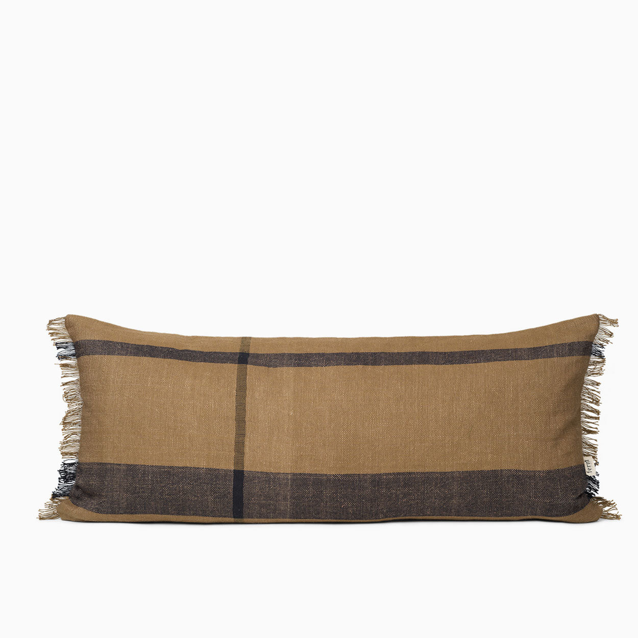 Ferm Living Dry Cushion Long - Sugar Kelp/Black