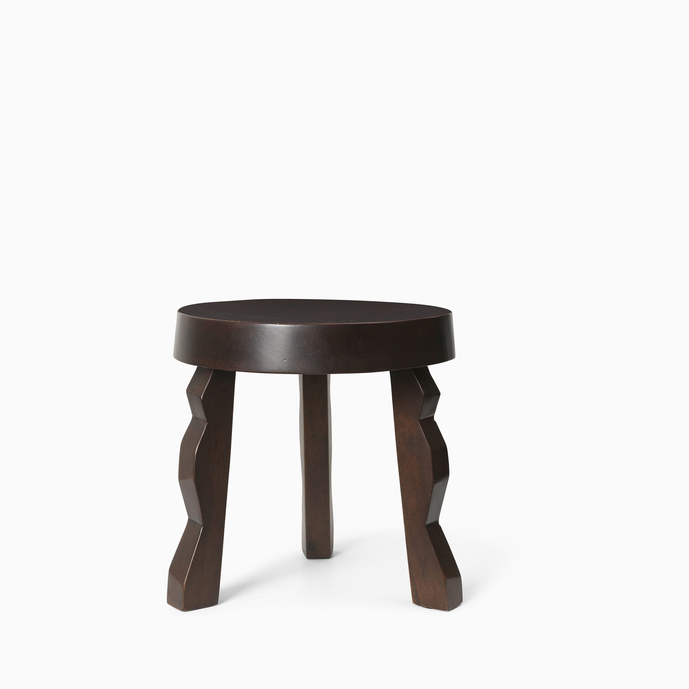 Ferm Living Herman Stoolダークステインドオーク/クローム Ferm Living Herman Stoolダークステインドオーク/クローム