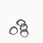 Ferm Living Flow Napkin Rings Black Brass