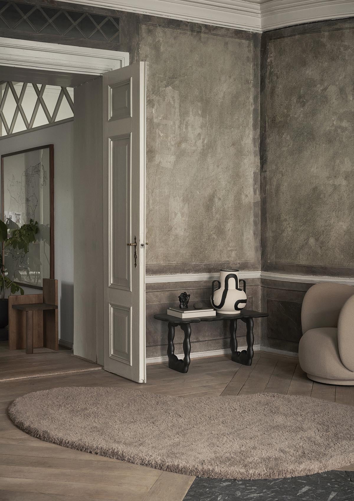 Ferm Living Forma Wool Rug Large Ash Brown