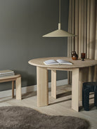Ferm Living Forma Wool Rug Small Ash Brown
