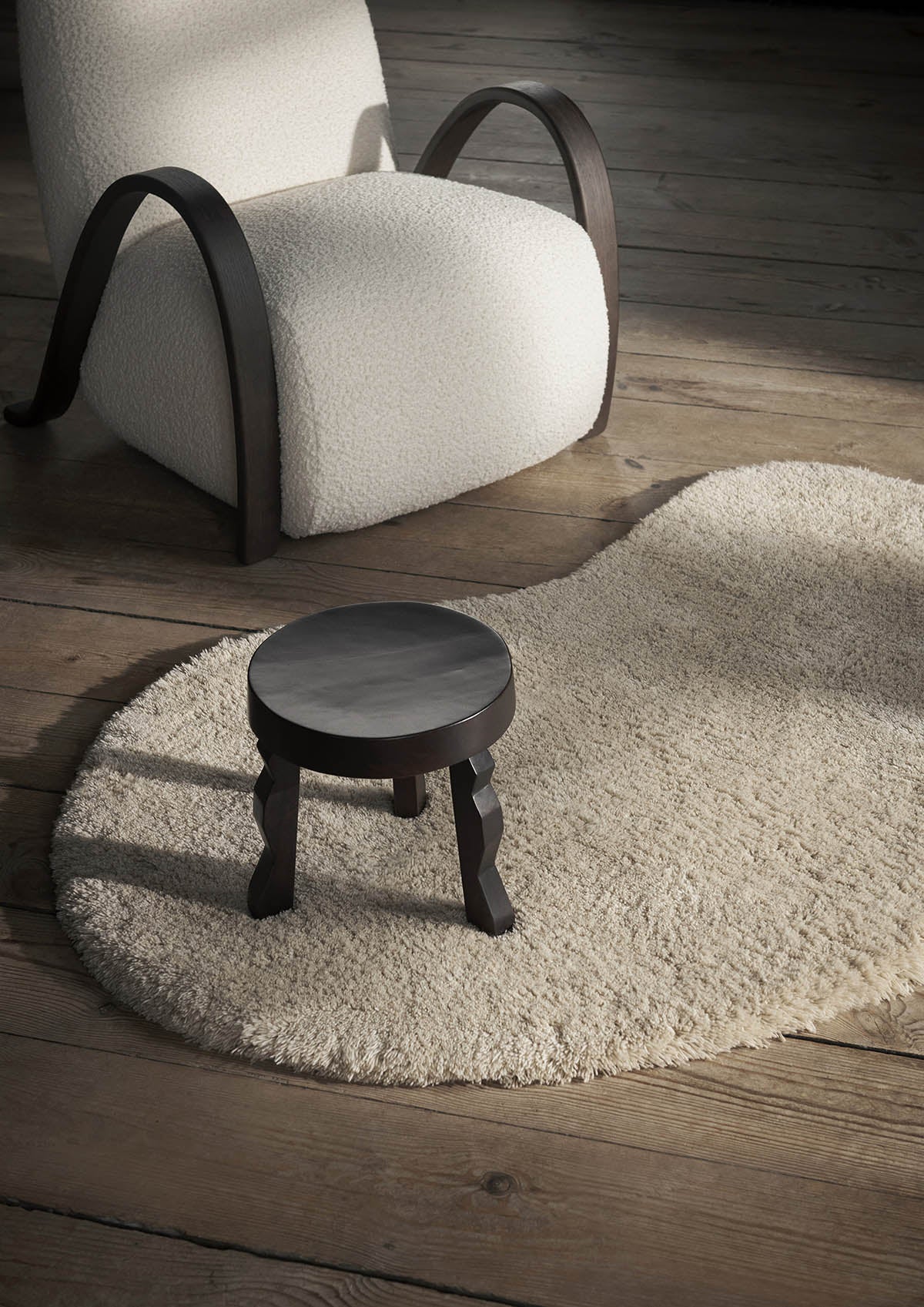 Ferm Living Forma Wool Rug Small Off White
