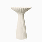 Ferm Living Fountain Series Pedestal Bowl Fibre Concrete Ivory