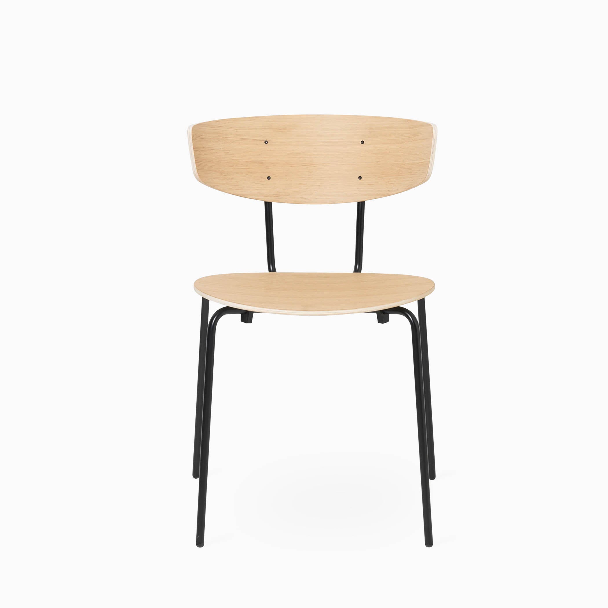 Ferm Living Herman Chair Steel Frame White Oiled Oak