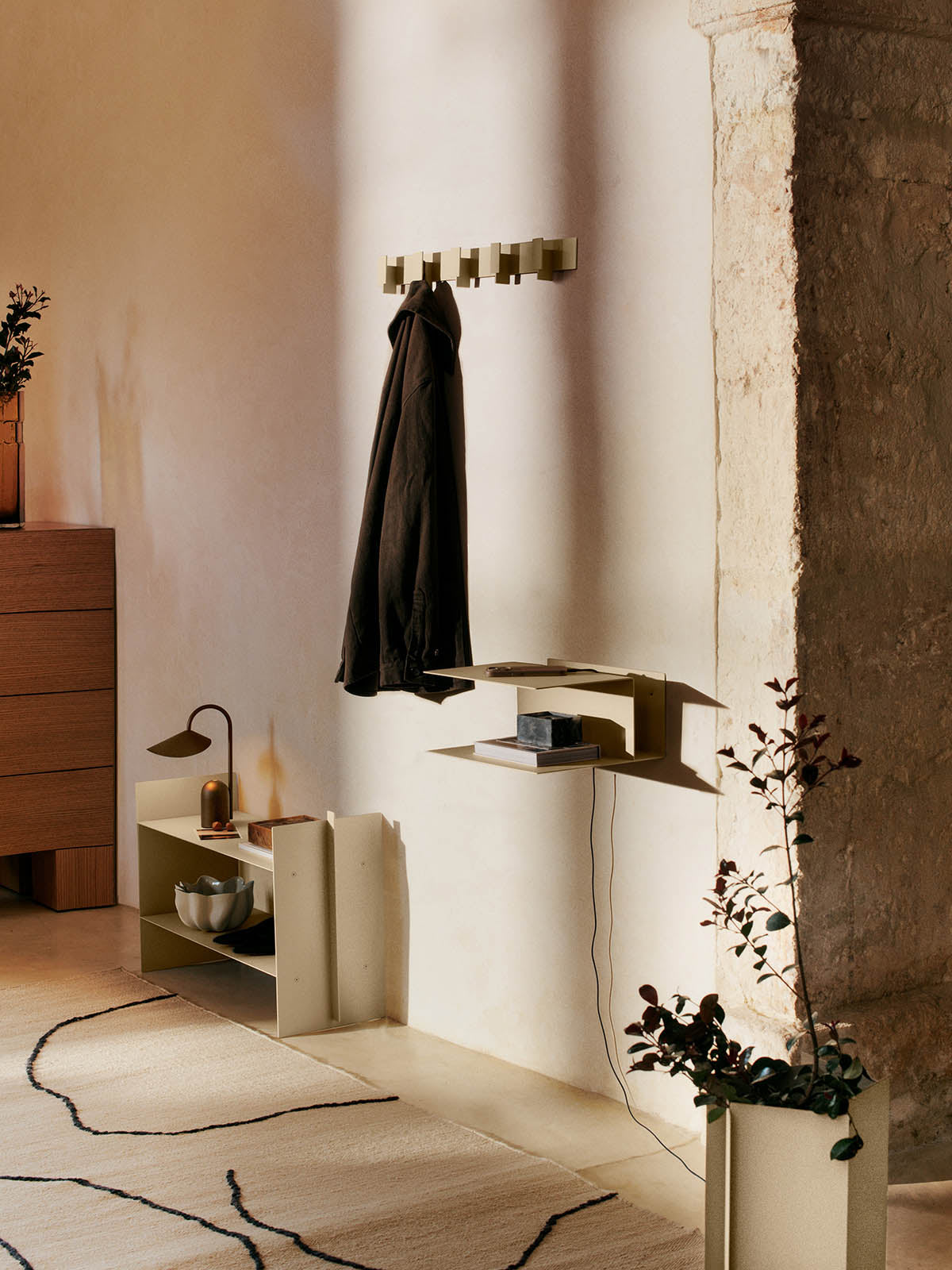 Ferm Living Lager Bedside Table Cashmere