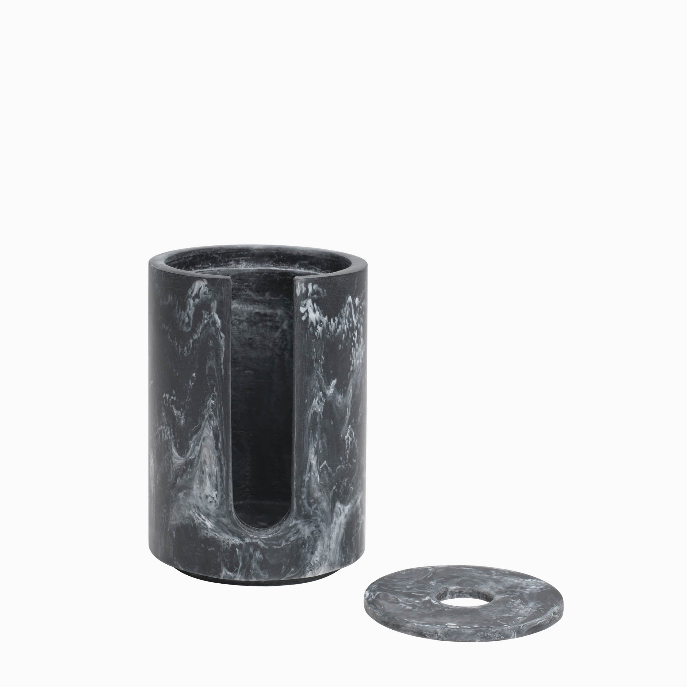 Ferm Living Mist Cotton Pad Holder Charcoal