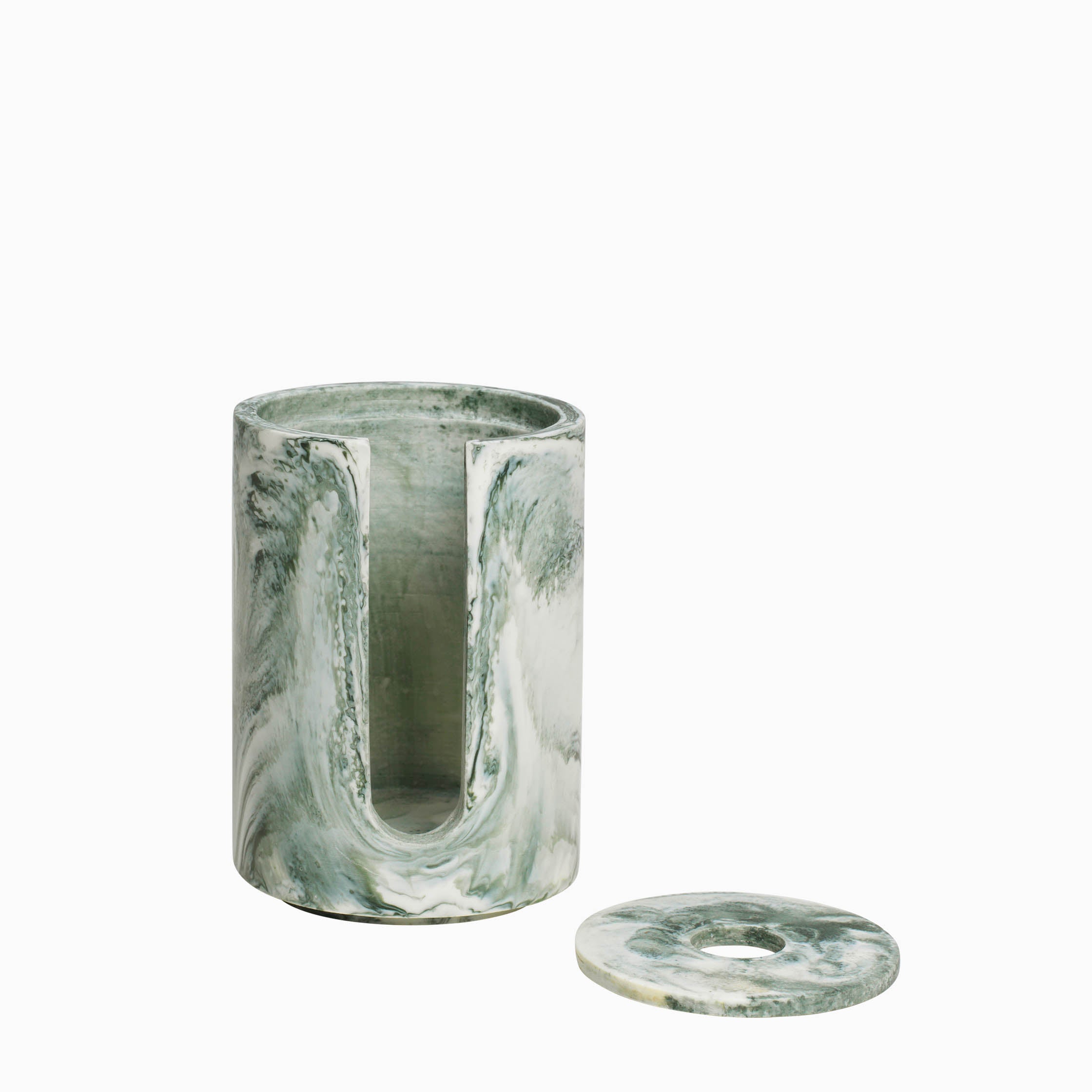 Ferm Living Mist Cotton Pad Holder Emerald