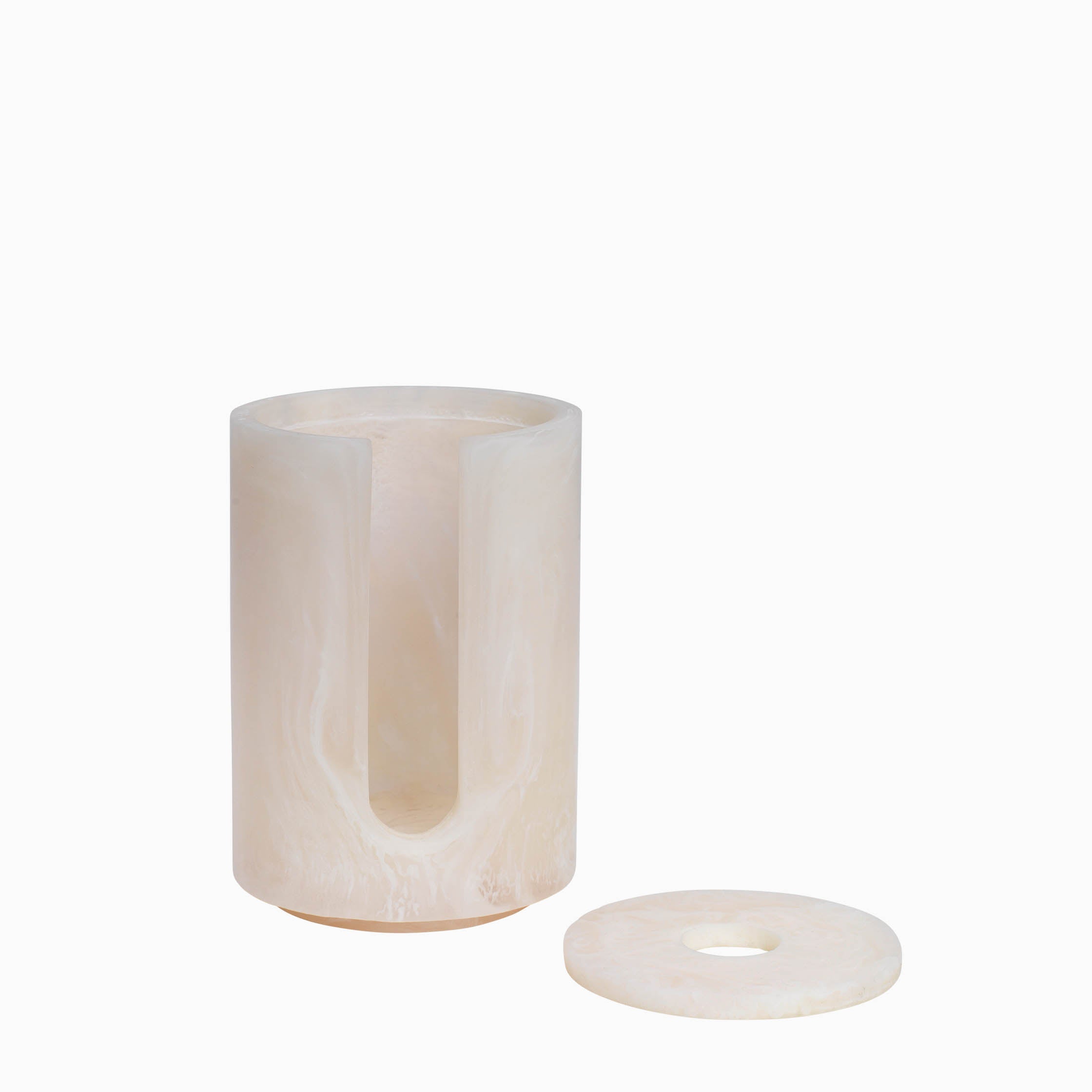 Ferm Living Mist Cotton Pad Holder Pearl