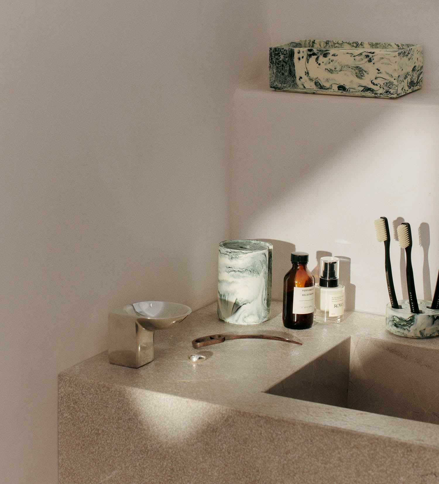 Ferm Living Mist Toothbrush Holder Multi Emerald