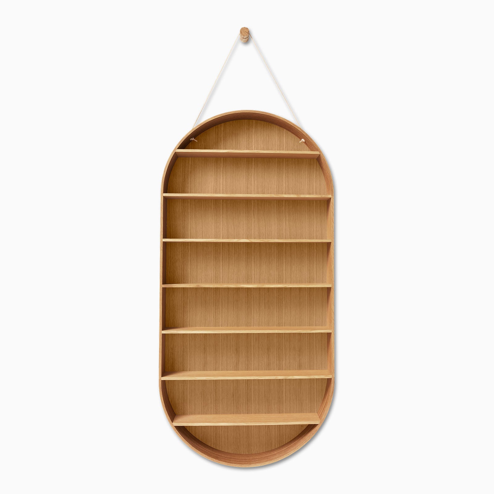 Ferm Living Oval Dorm Shelf - Oiled Oak