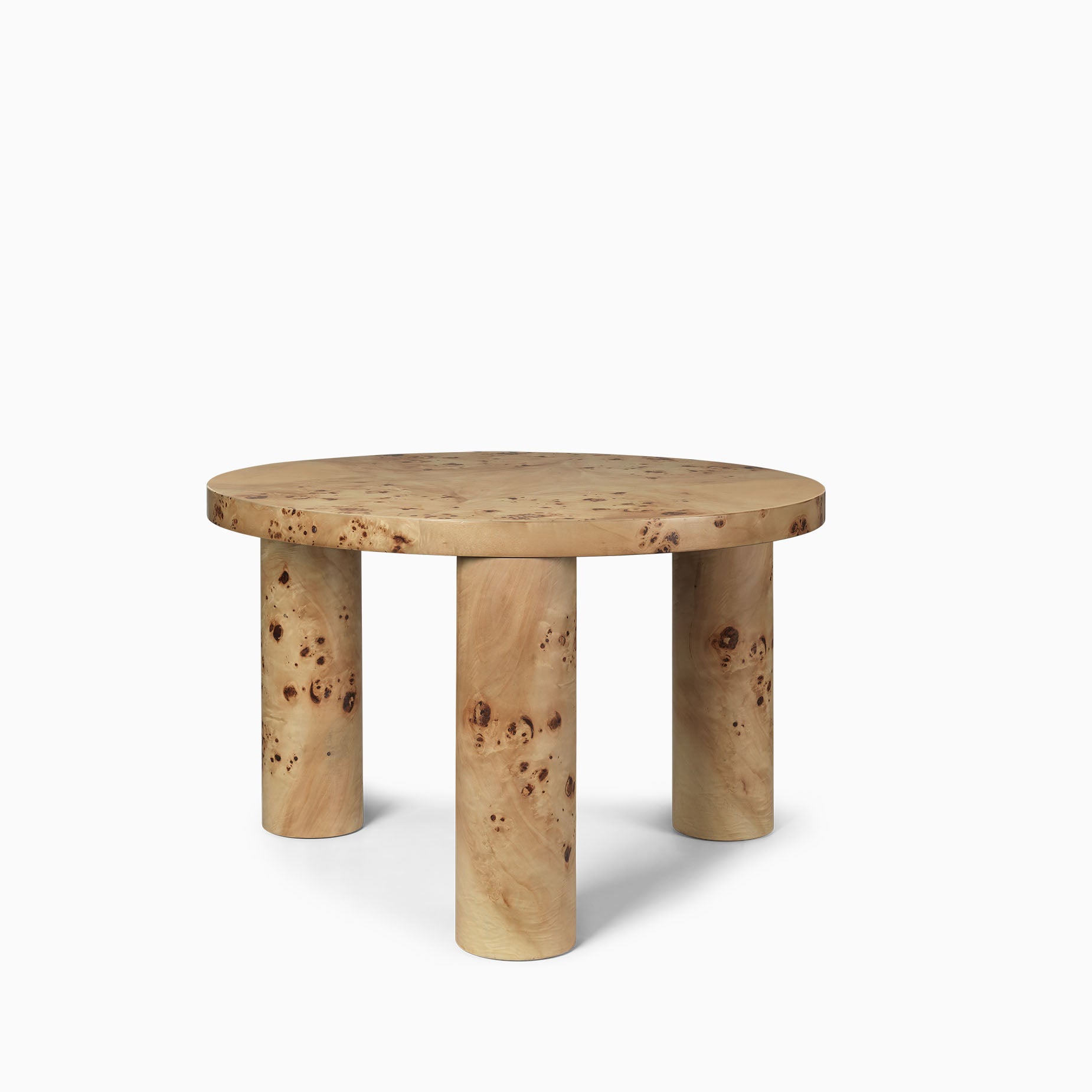 Ferm Living Post COffee Table Poplar Burl