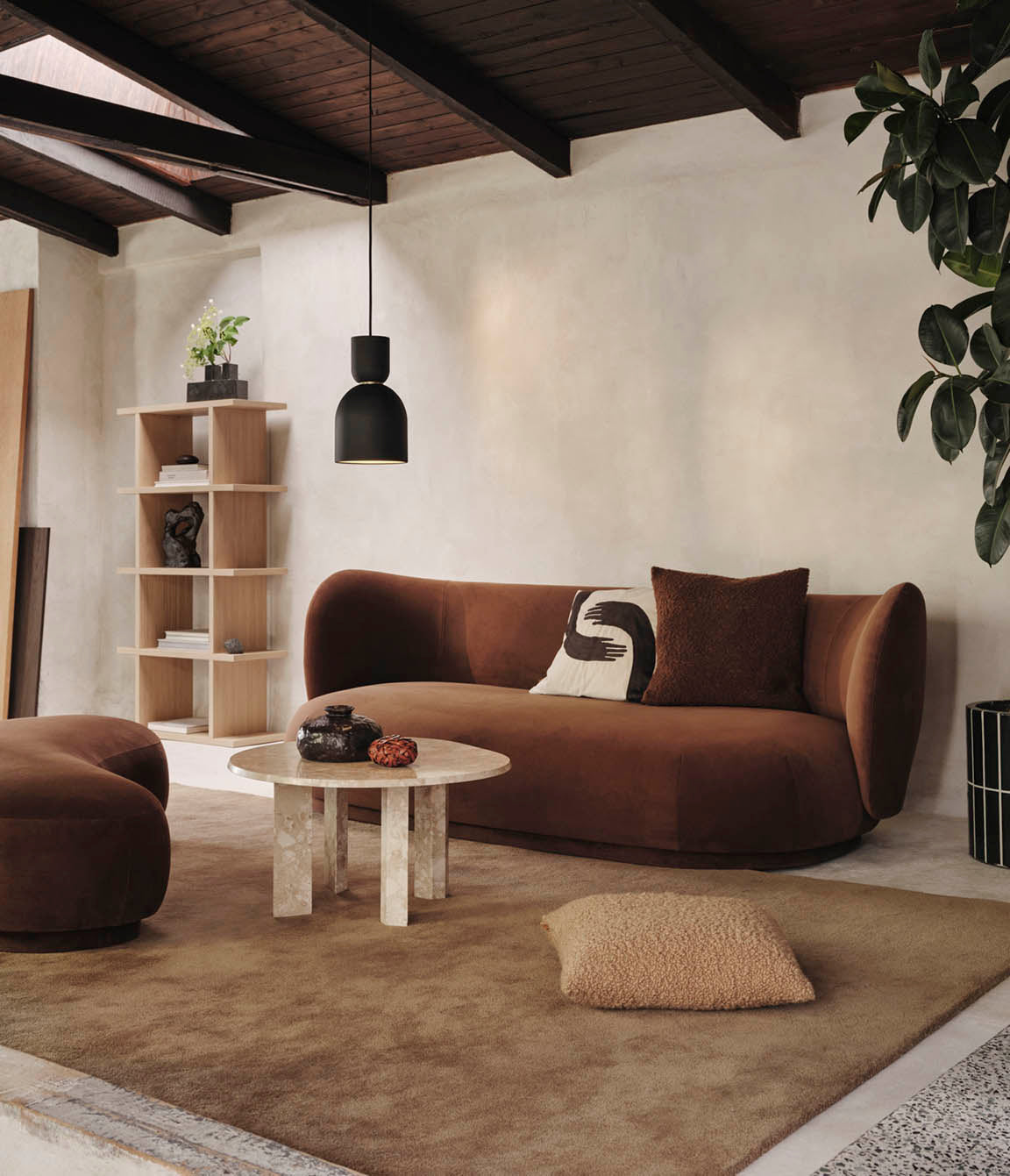 Ferm Living Rico Lounger Rich Velvet