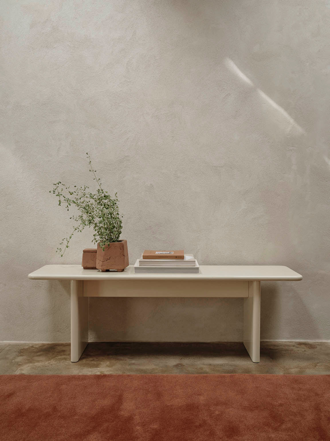 Ferm Living Rink Bench Eggshell