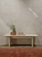 Ferm Living Rink Bench Eggshell