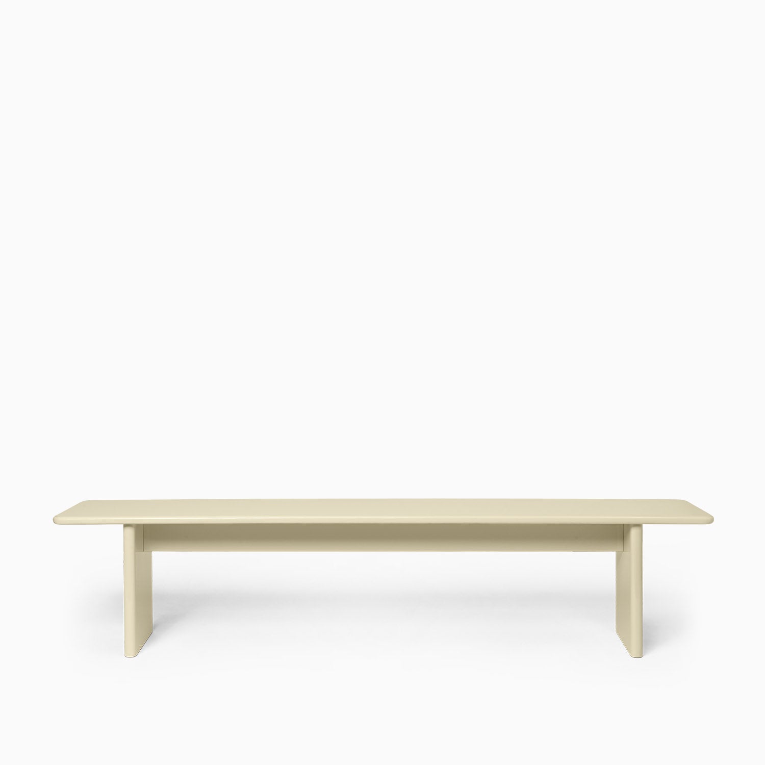 Ferm Living Rink Bench Large Eggshell