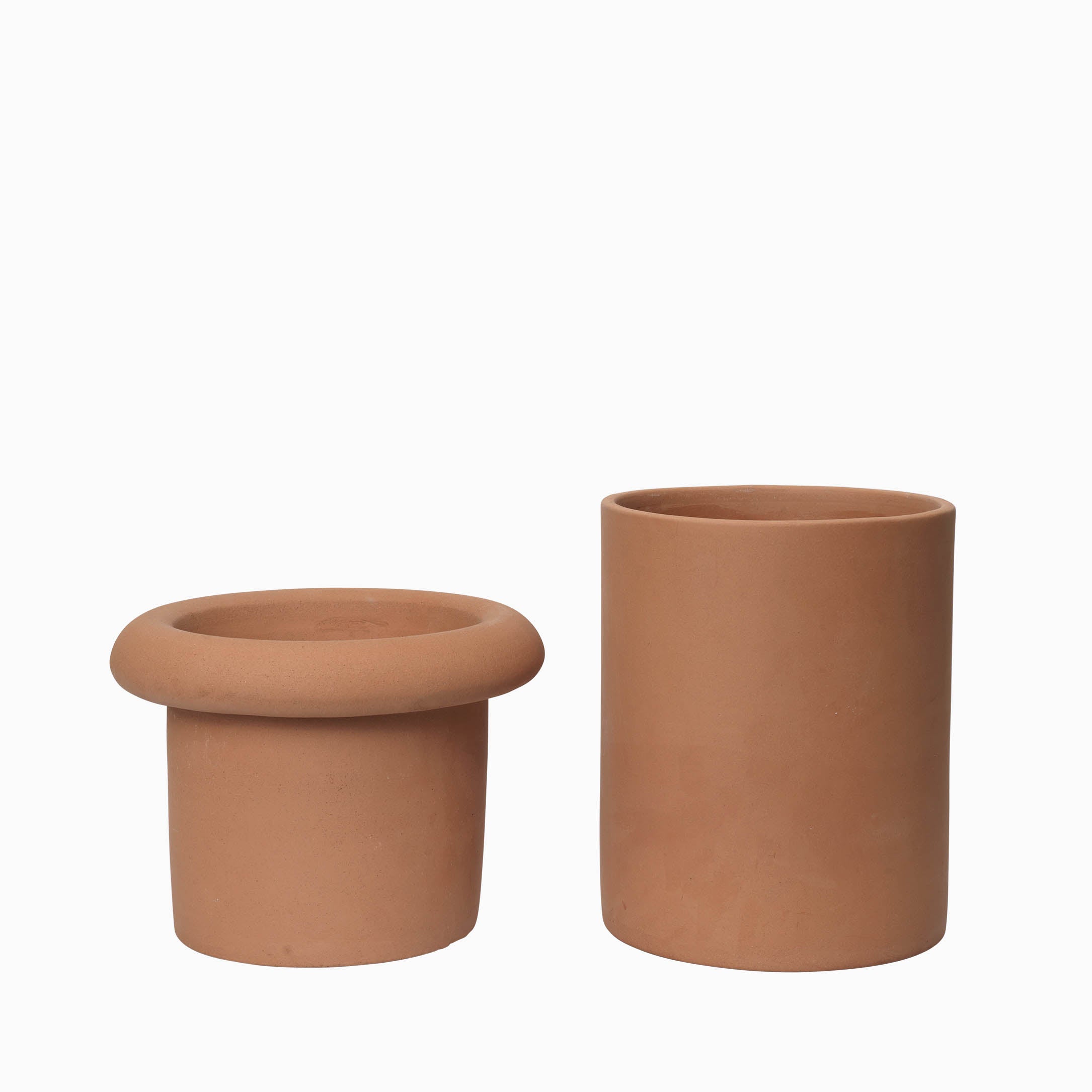 Ferm Living Rollo Pot H36 Terracotta