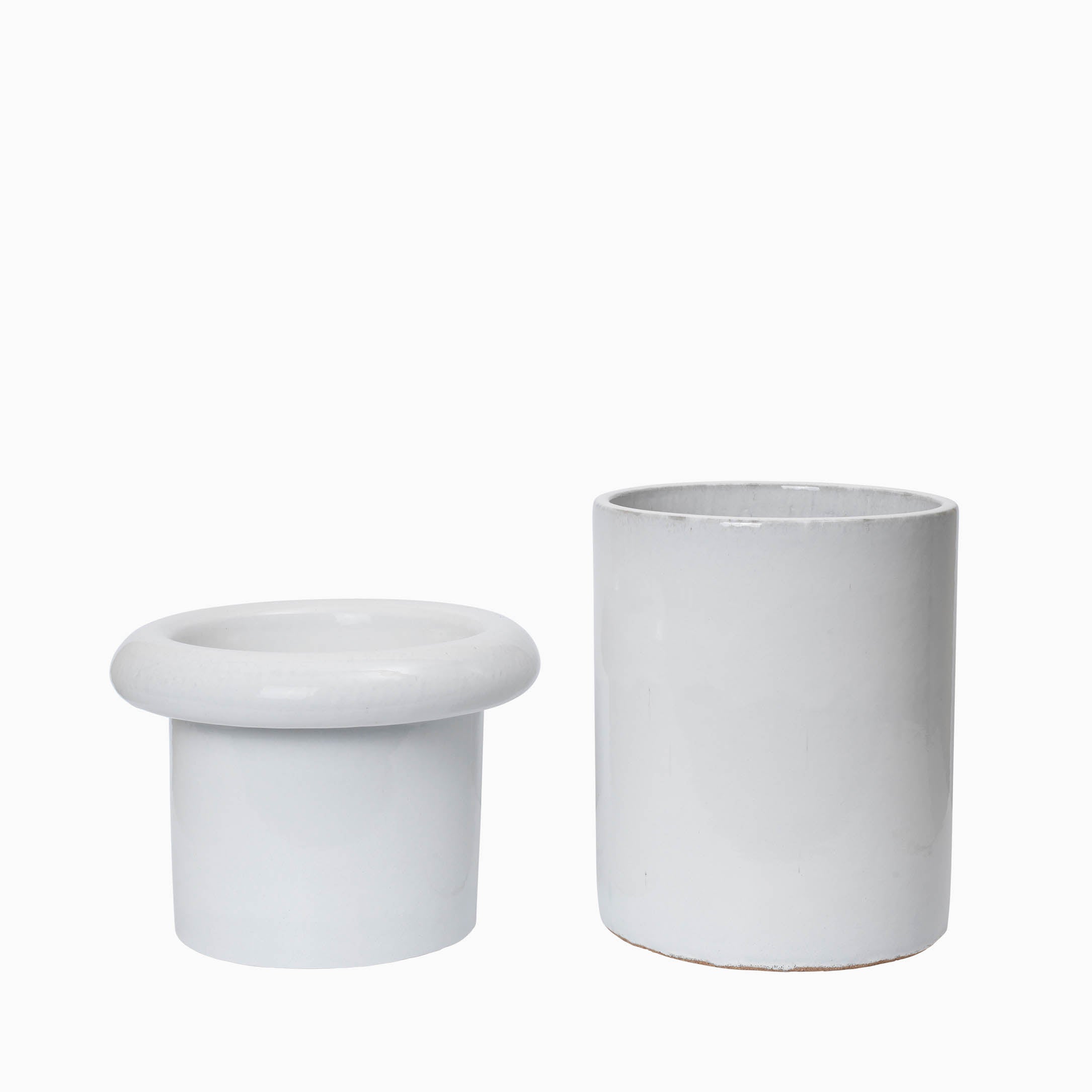 Ferm Living Rollo Pot H36 White