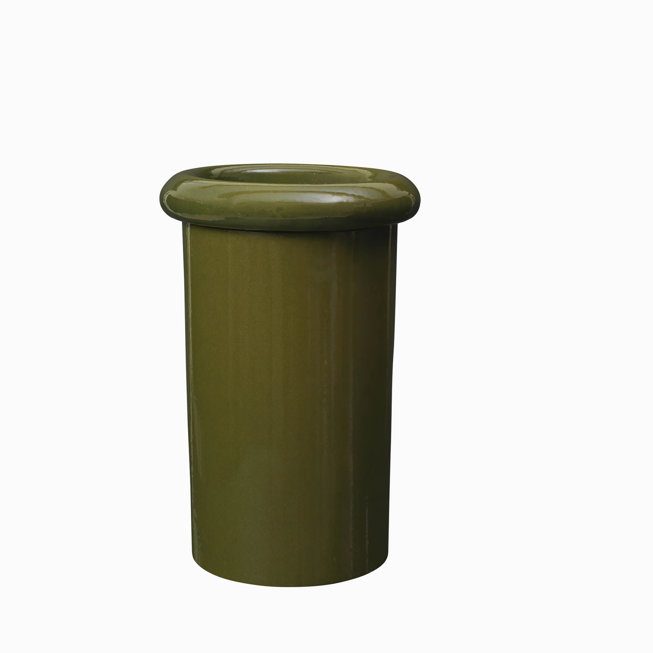 Ferm Living Rollo Pot H46 Moss Green