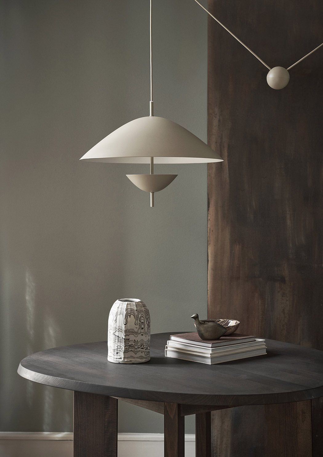 Ferm Living Tarn Dining Table 115cm Dark Stained beech