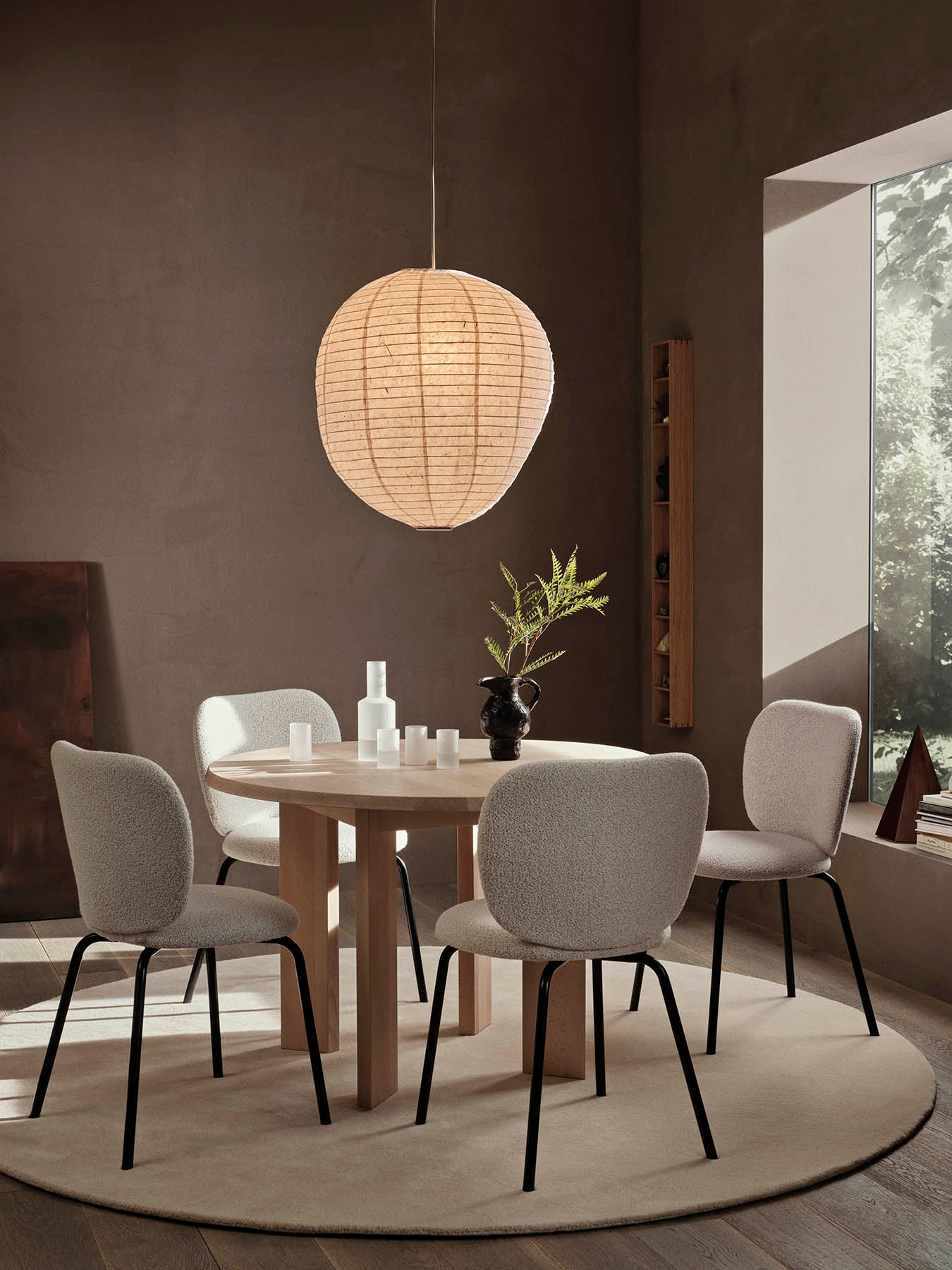 Ferm Living Tarn Dining Table White Beech 115cm