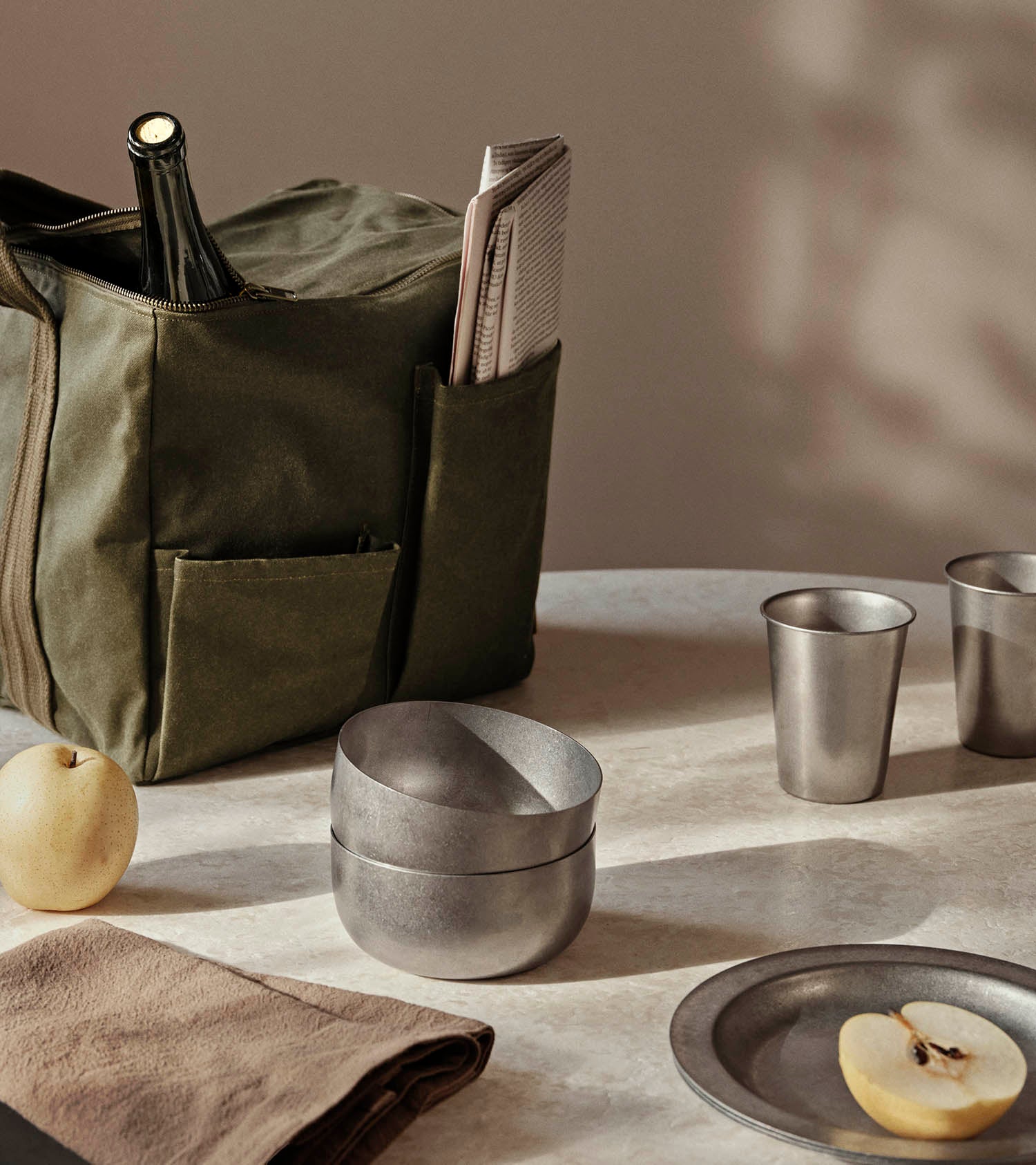 Ferm Living Tumbled Bowl Stainless Steel