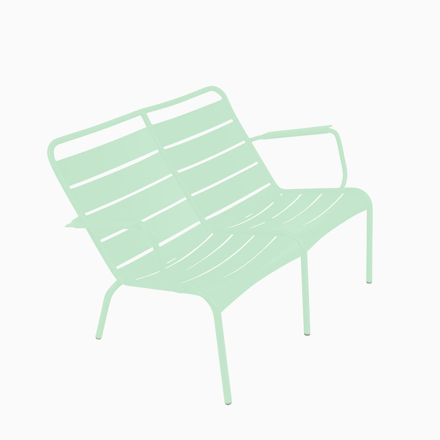 Fermob Luxembourg Duo Low Armchair Opaline Gree