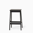 Form & Refine Angle Bar Stool Black Stained Beech