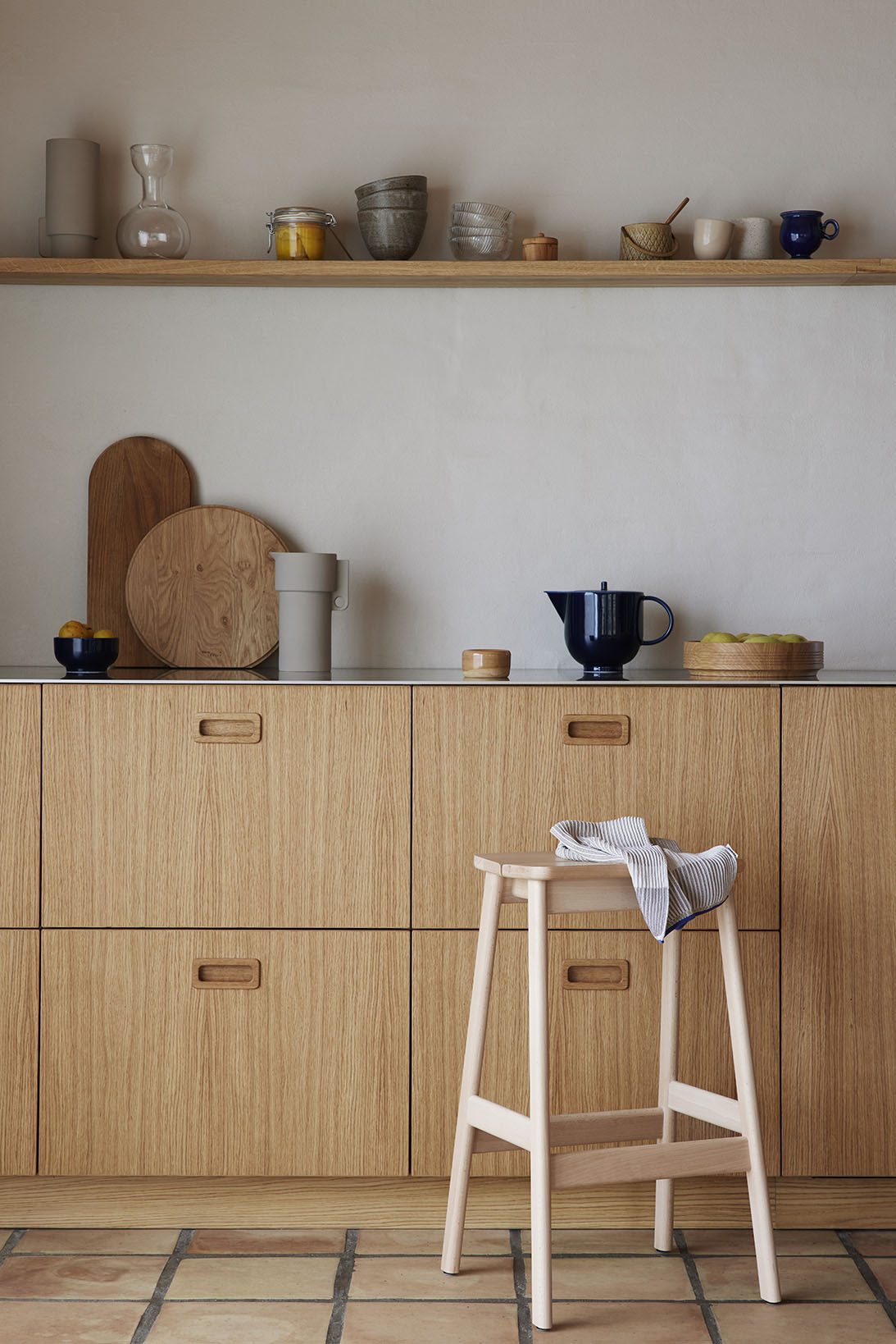 Form & Refine Angle Bar Stool Beech