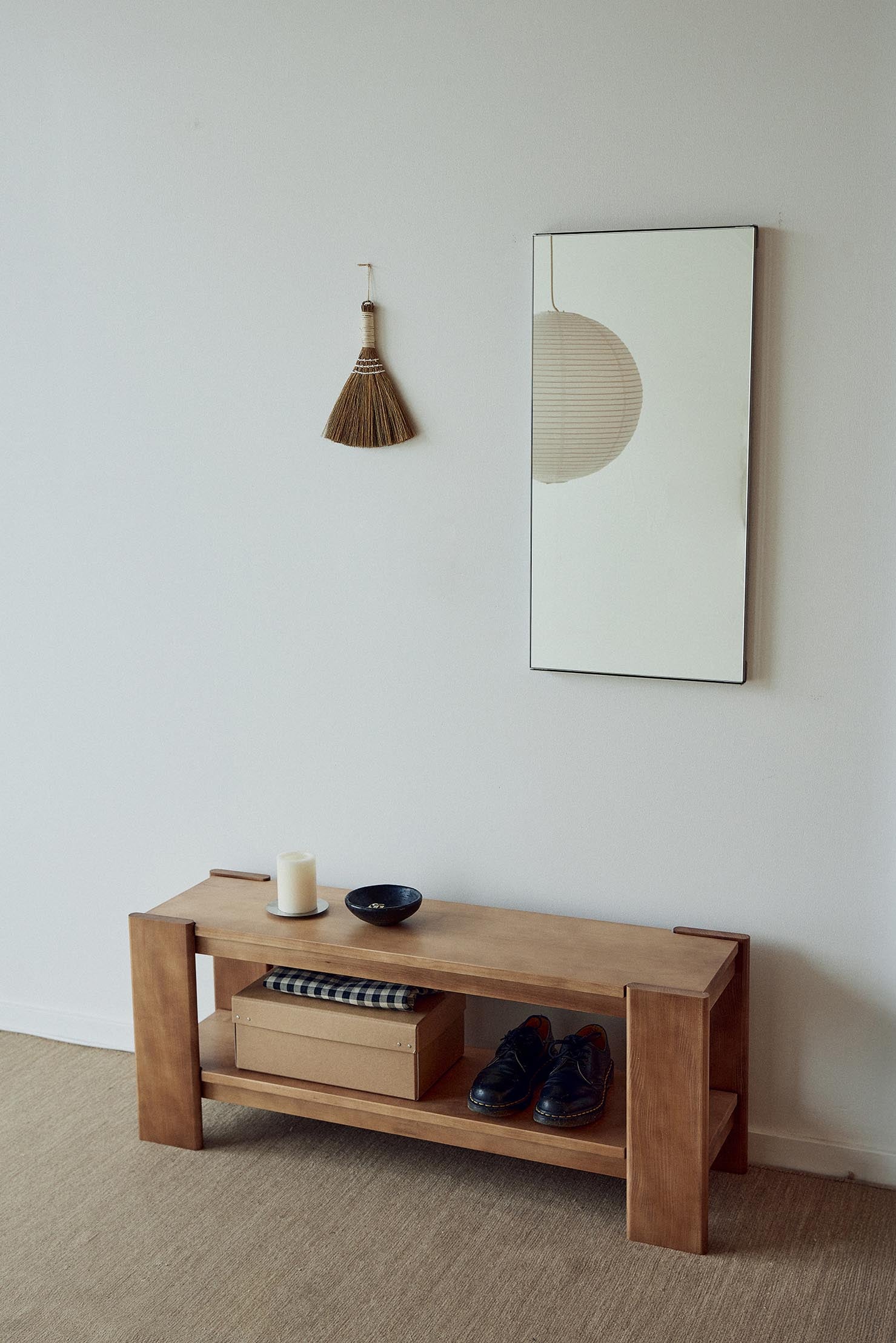 Form & Refine Beam Bench Deep Brown Pine