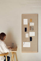 Form & Refine Rim Pinboard 60x145cm White Oiled Oak