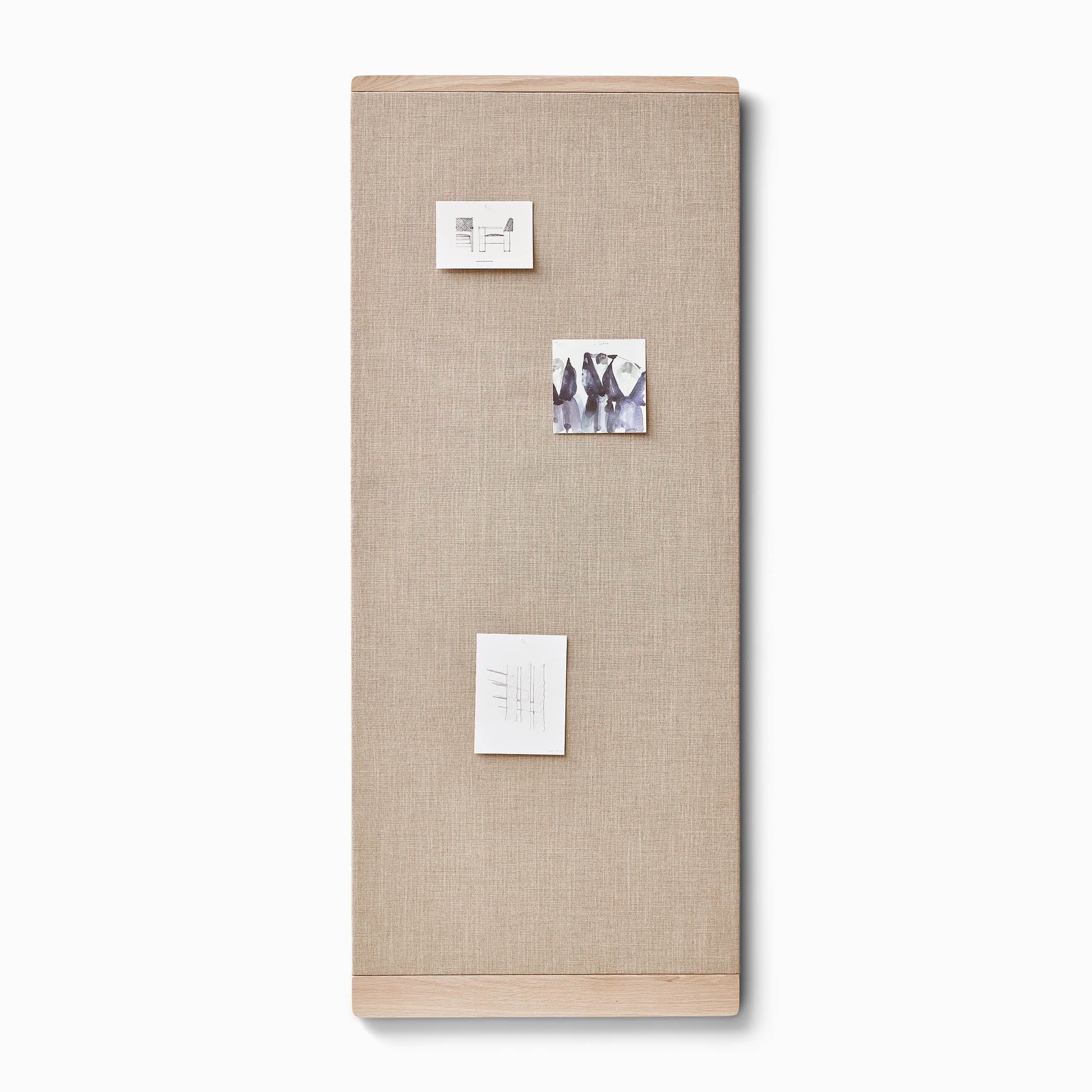 Form & Refine Rim Pinboard 60x145cm White Oiled Oak