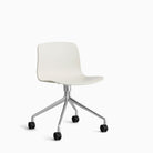 HAY About A Chair AAC 14 Melange Cream with Polished Aluminum Base
