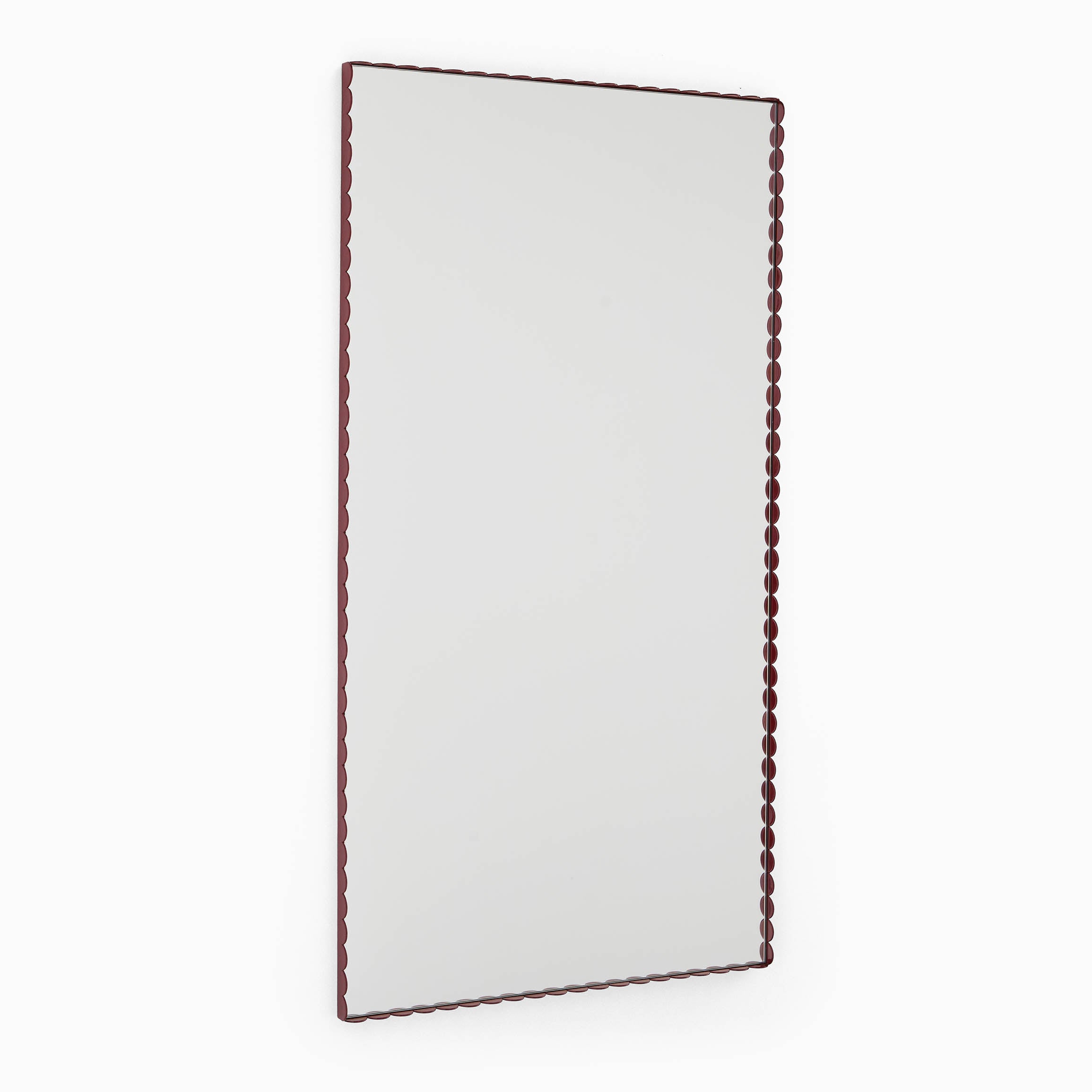 HAY Arcs Mirror Rectangle - Large Burgundy