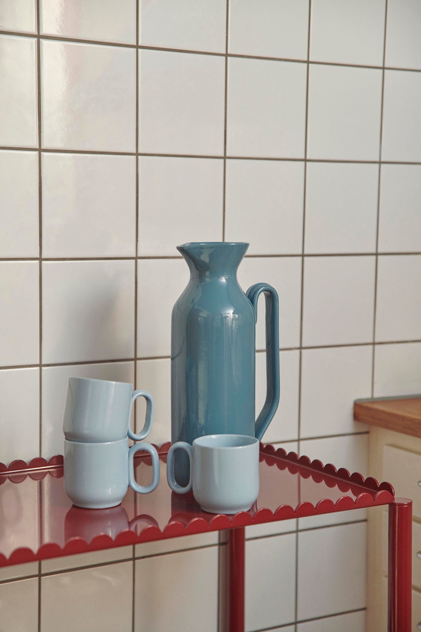 HAY Barro Jug Tall - Dark Blue