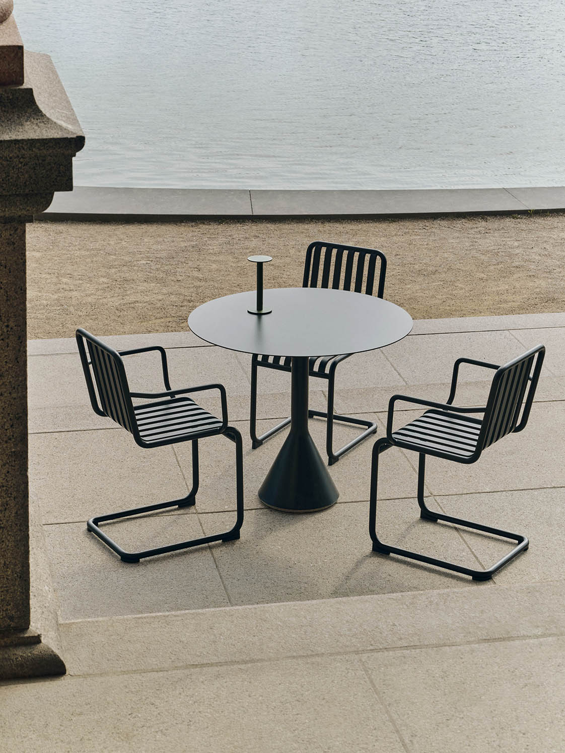 HAY Palissade Cantilever Armchair Anthracite