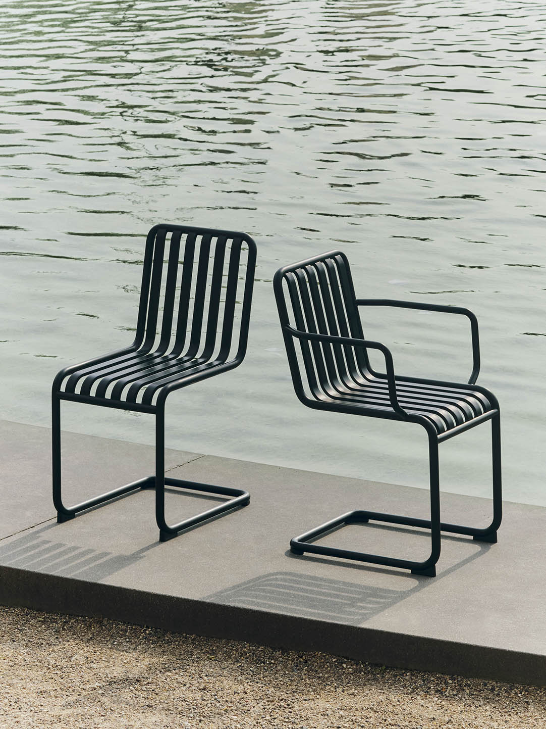 HAY Palissade Cantilever Armchair Anthracite